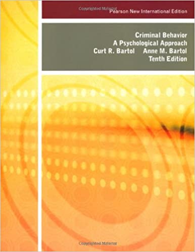 Criminal Behavior: Pearson New International Edition A Psychological Approach (10th Edition) - Orginal Pdf